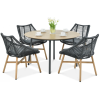 Valgomojo komplektas ALMERA DINING Juoda